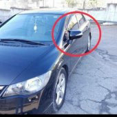 Honda Civic Fd6 Yarasa Ayna Kapağı ABS Plastik Batman Piano Black - 5