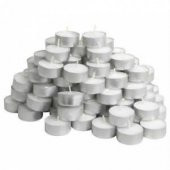 En iyi kalite Tealight Mum 100 Adet Mum 100lü Paket en uzun süre yanma garantili Tea Light mum beyaz - 1
