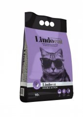 10 Lt Lindocat Lavanta Kokulu İnce Taneli Bentonite Kedi Kumu LİNDO CAT DOUBLE ACTION ( LAVANTA & ARGAN ) Bentonit Kum - 1