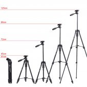 Yunteng VCT 5208 Bluetooth Kumandalı Telefon 3 Ayak Tripod 125 Cm - 9