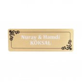 İsme Kişiye Özel Kapı Üzeri Metal İsimlik Notluk - 1
