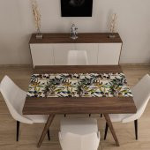 Dijital Baskılı Runner Yıkanabilir ve Silinebilir Kumaş Üzüm Desenli - 2