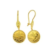 Reşat Küpe Yapraklı 4.65 Gram 22 Ayar Altın - 1