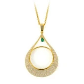 Ziynet Çerçeve Kolye Damla Model 12.50 Gram 14 Ayar Altın - 1