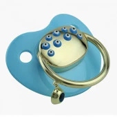 Mavi Nazar Boncuklu Altın Emzik 3.35 Gram - 1