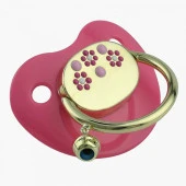 Pembe Papatya Figürlü Altın Emzik 3.35 Gram - 1