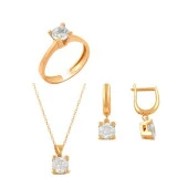 Tektaş Üçlü Set 7.10 Gram 14 Ayar Altın - 1