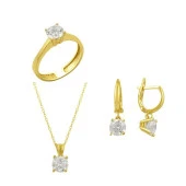Tektaş Üçlü Set 5.75 Gram 14 Ayar Altın - 1