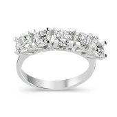 Altın Beş taş Alyans 3.50 Gram 14 Ayar - 1