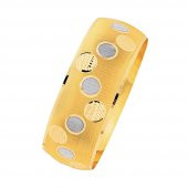 14 Ayar Altın Mega Bilezik 25 Gram Çift Renk - 1