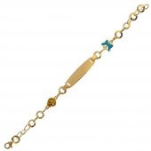 Kelebek ve Tweety Künye 3,70 Gram 14 Ayar Altın - 1