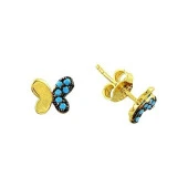 Küpe Kelebek 1,39 Gram 14 Ayar Altın - 1