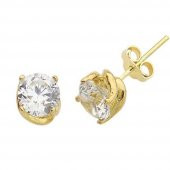 Küpe Gül Tırnaklı 1,50 Gram 14 Ayar Altın - 1