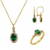 Mini Yeşim Set 6,45 Gram 14 Ayar Altın - 1