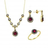 Üçlü Set Papatya 6,74 Gram 14 Ayar Altın - 1