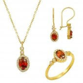 Mini Garnet Set 6,57 Gram 14 Ayar Altın - 1