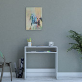 Beypazarı Bölmeli Masa, Beyaz 79x78x43 cm - 1
