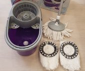 360 Derece Döner Başlıklı Mop Temizlik Seti (3 Püskül Hediyeli) - 2