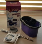 360 Derece Döner Başlıklı Mop Temizlik Seti (3 Püskül Hediyeli) - 5