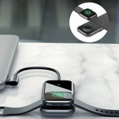 Orjinal Baseus HUB Type-C to 2 x USB3.0+HDMI+ PD+ iWatch Wireless Şarj 4K Aktarım 60w Şarj desteği - 5