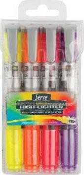 Serve Fosforlu Kalem Likit 4 Renk - 1