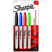 Sharpie Markör Permanent Fine 4 LÜ Standart Renk 1985858 - 1