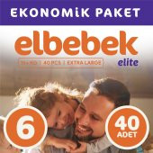 ELBEBEK ELİTE BEBEK BEZİ 6 NUMARA X LARGE 40 ADET - 1