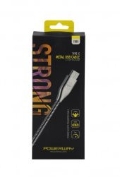 Powerway CX03 Type-C Uyumlu Metal Şarj Kablosu - 2