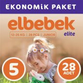 ELBEBEK ELİTE BEBEK BEZİ 5 NUMARA JUNIOR 28 ADET - 1