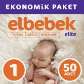 ELBEBEK ELİTE BEBEK BEZİ 1 NUMARA YENİDOĞAN 50 ADET - 1