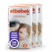 ELBEBEK ELİTE BEBEK BEZİ 2 NUMARA MİNİ 120 ADET - 2