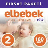 ELBEBEK ELİTE BEBEK BEZİ 2 NUMARA MİNİ 160 ADET - 1