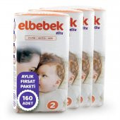 ELBEBEK ELİTE BEBEK BEZİ 2 NUMARA MİNİ 160 ADET - 2