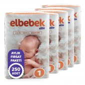 ELBEBEK ELİTE BEBEK BEZİ 1 NUMARA YENİDOĞAN 250 ADET - 2