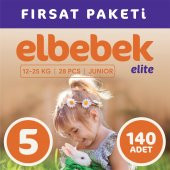 ELBEBEK ELİTE BEBEK BEZİ 5 NUMARA JUNIOR 140 ADET - 1