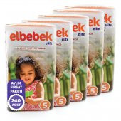 ELBEBEK ELİTE BEBEK BEZİ 5 NUMARA JUNIOR 240 ADET - 2