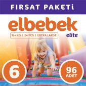 ELBEBEK ELİTE BEBEK BEZİ 6 NUMARA X LARGE 96 ADET - 1