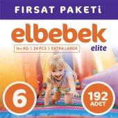 ELBEBEK ELİTE BEBEK BEZİ 6 NUMARA X LARGE 192 ADET - 1