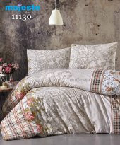 Toprak Ev Elegant %100 Pamuk Çiçekli Çift Kişilik Nevresim Takımı - 11130 - 1