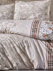 Toprak Ev Elegant %100 Pamuk Çiçekli Çift Kişilik Nevresim Takımı - 11130 - 4
