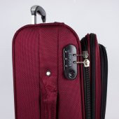 Escape 2020 Kumaş 8 Tekerlek Valiz Orta Boy Bordo - 6