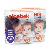 ELBEBEK ELİTE BEBEK BEZİ 2 NUMARA MİNİ 144 ADET - 2