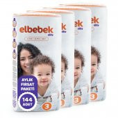 ELBEBEK ELİTE BEBEK BEZİ 3 NUMARA MİDİ 144 ADET - 2