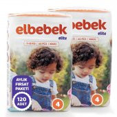 ELBEBEK ELİTE BEBEK BEZİ 4 NUMARA MAXİ 120 ADET - 2