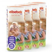 ELBEBEK ELİTE BEBEK BEZİ 5 NUMARA JUNIOR 112 ADET - 2