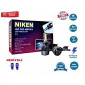 NİKEN H7 ŞİMŞEK ETKİLİ UZUN KISA AMPÜL LED XENON SET - HEDİYELİ - 3