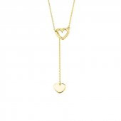 14 Ayar Sade Altın Kalp Kolye thumbnail 2