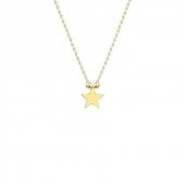 14 Ayar Sade Altın Yıldız Kolye thumbnail 2