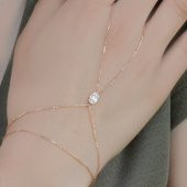 14K Baget Taşlı Altın Şahmeran Bileklik - 3