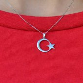 14 Ayar Altın Ayyıldızlı Kolye thumbnail 1